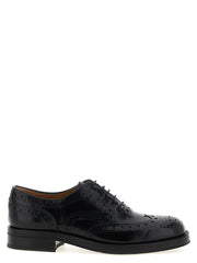 Women's Black Calfskin Oxfords And Derbies Shoe