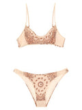 Women's Multicolor Polyamide Bikini Clothing