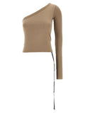 Women's Beige Cotton Shirt