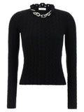 Women's Black Wool Cardigan Clothing
