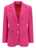 Women's Fuchsia Virgin Wool Blazer Clothing