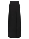 Women's Black Viscose Mini Skirt