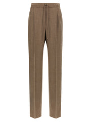 Women's Gray Cashmere Casual Pants