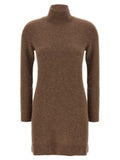 Women's Gray Cashmere Short Dress