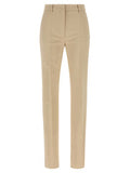 Women's Beige Viscose Dress Pants