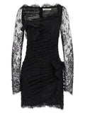Women's Black Organic Cotton Short Dress