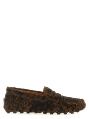 Women's Brown Calfskin Slip-On Loafers