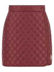 Women's Bordeaux Polyamide Long Skirt