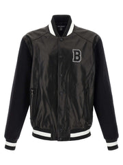Men's Bicolor Lamb Leather Jacket Clothing