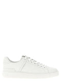Women's White Calfskin Low Top Sneakers