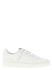 Women's White Calfskin Low Top Sneakers