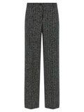 Women's Bicolor Virgin Wool Casual Pants