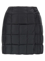 Women's Black Nylon Long Skirt