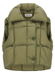Women's Bicolor Nylon Sleeveless Jacket Clothing