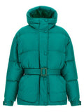 Women's Bicolor Nylon Full-Length Jacket Clothing