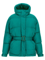 Women's Bicolor Nylon Full-Length Jacket Clothing