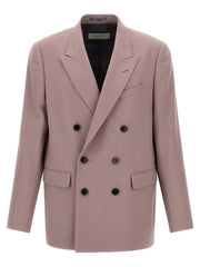 Men's Purple Wool Blazer Clothing