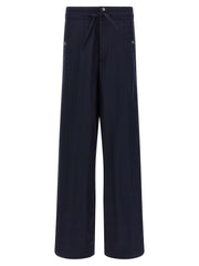 Men's Blue Nylon Casual Pants