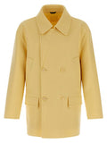 Men's Bicolor Virgin Wool Coat Clothing