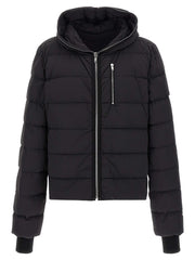 Men's Black Nylon Full-Length Jacket Clothing