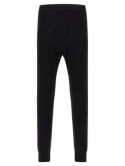 Men's Black Wool Leggings Clothing