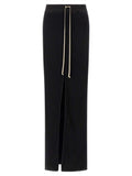 Women's Black Cotton Mini Skirt