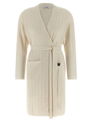 Women's White Cashmere Cardigan Clothing