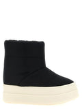 Women's Bicolor Nylon Ankle Boots