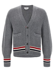 Men's Gray Cashmere Cardigan Clothing