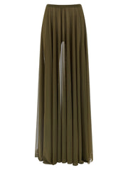 Women's Bicolor Polyamide Mini Skirt