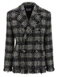 Women's Bicolor Cotton Blazer Clothing