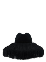 Women's Black Wool Fedora Accessory