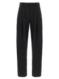 Women's Black Polyester Dress Pants