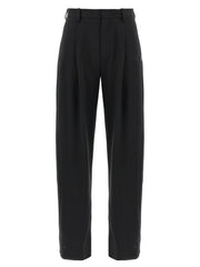 Women's Black Polyester Dress Pants