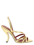 Women's Fetishique Heel Sandal Gold Sheepskin Leather