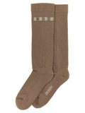 Women's Beige Cotton Socks Clothing