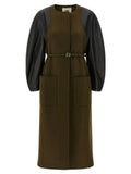 Women's Bicolor Viscose Coat Clothing