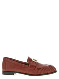 Women's Brown Lamb Leather Slip-On Loafers