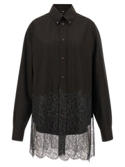 Men's Brown Virgin Wool Blouse