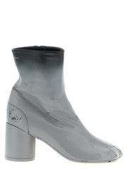 Women's Gray Lambskin Ankle Boots