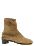 Men's Beige Calfskin Ankle Boots