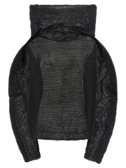 Women's Black Wool Sweatshirt Clothing
