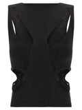 Women's Black Wool Tank Tops