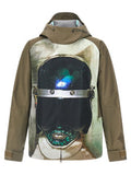 Men's Bicolor Nylon Shell Jacket Clothing