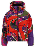 Women's Multicolor Polyamide Full-Length Jacket Clothing