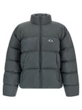 Men's Gray Polyamide Full-Length Jacket Clothing