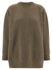 Women's Beige Virgin Wool Short Dress
