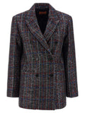 Women's Multicolor Viscose Blazer Clothing