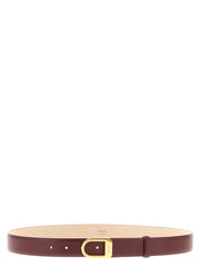 Women's Bordeaux Calfskin Regular Belt