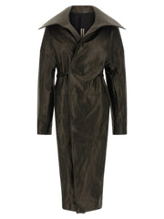 Women's Black Lamb Leather Coat Clothing